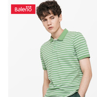 班尼路（Baleno）Polo衫 短袖男 2019年新品休闲潮流弹力纯色条纹翻领t恤男 37G 37G XL