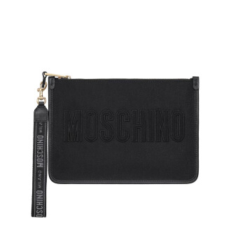 MOSCHINO 莫斯奇诺 经典LOGO标时尚手拿包信封包 女款 黑色 2 B8403 8206 2555