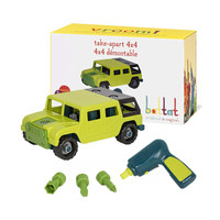 北美BATTAT玩具车男女儿童DIY玩具仿真车模大尺寸配件环保材质可反复拆卸组合模型多款可选 建造自己的吉普车