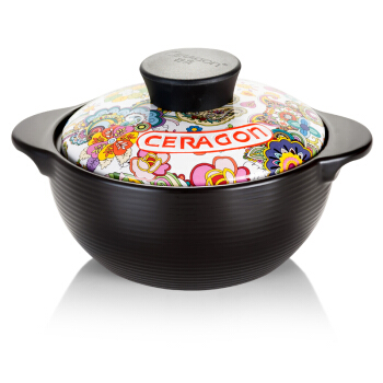 CERAGON 砂龙 LY0053-22G 陶瓷炖煲  2.2L 黑色  