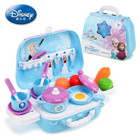 Disney 迪士尼 儿童过家家厨房玩具 女孩玩具 冰雪奇缘玩具厨房背包生日礼物