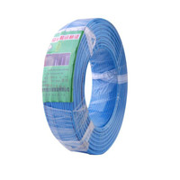 晶花国标单芯多股塑铜软线 电线 电缆BVR2.5平方 蓝100米/盘