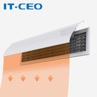 IT-CEO 百叶窗空调挡风板 中央空调出风口挡板 家用防直吹导风板 风向调节挡风罩遮风罩 长104cm