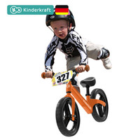 Kinderkraft德国平衡车 儿童自行车学步小孩滑步车两轮无脚踏单车镁合金童车宝宝滑行车1-3岁 夏日橙
