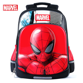 迪士尼（disney）书包小学生男童1-3-4年级蜘蛛侠男孩儿童双肩背包BA5351B 红色