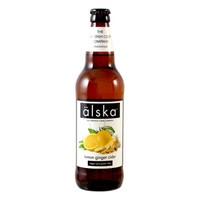 英国艾斯卡Alska柠檬姜味进口啤酒配制酒500ml女士水果酒