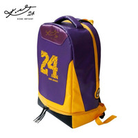 联想 球星科比 签名定制 双肩篮球包背包 紫金 NBA湖人主场版