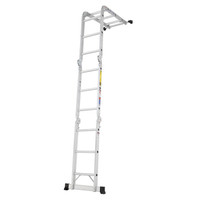 稳耐（werner）家用梯子伸缩梯多功能梯折叠梯加厚铝合金梯工程梯 M1A-8-16B 可定制