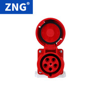 ZNG 380V5孔125a明装工业防水插座 三相五线125a5p大功率工业插座 ZNG-145