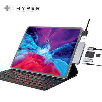 HyperDrive iPad Pro扩展坞type-c苹果笔记本电脑配件MacBook Air转换器usb c拓展坞读卡器hdmi投影仪音频