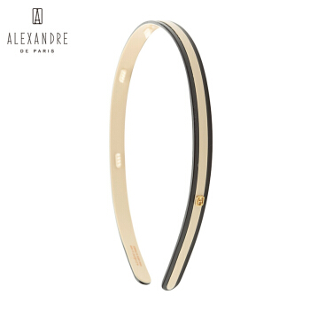 Alexandre De Paris亚历山大经典发箍头箍头饰发饰 AHB-14279-02 S米色 发箍