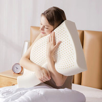 汉妮威 (HoneyWest) 泰国天然乳胶枕头 波浪枕芯-标准款 90%以上乳胶含量 颈椎枕头 8HR-A2 混灰色