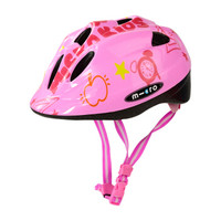 瑞士m-cro迈古溜冰鞋儿童轮滑滑板滑步车户外运动头盔透气可调护具保护头部安全帽 FLY 粉色S/M码