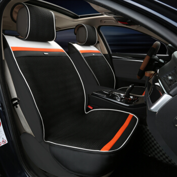 WRC 涤丝半包汽车坐垫 四季通用座垫 黑色 [厂家直发]