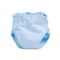 贝吻 婴儿尿布兜防漏隔尿裤新生儿可水洗布尿裤B2009 蓝色M(建议6-9kg)