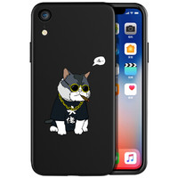 酷乐锋 苹果XR手机壳 iPhone xr手机壳 图案款保护套男女薄 适用于苹果XR防摔6.1英寸 大佬猫