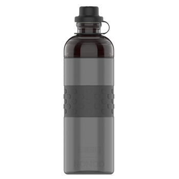 NONOO 超大容量个性塑料杯户外运动水杯 进口Tritan材质便携防漏水壶 600ml（雅黑）