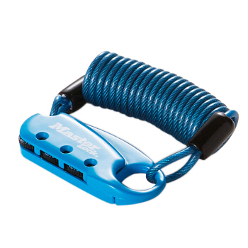 玛斯特（Master Lock）密码锁柔性钢缆箱包可调密码挂锁1551DAST 美国专业锁具品牌