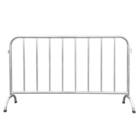 英耐特 不锈钢交通路障护栏铁马护栏移动道路隔离栏施工安全围栏1.2米*2米防护栏