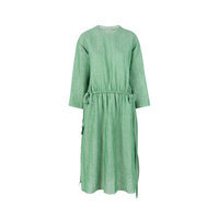 Ms MIN 设计师品牌 草绿混麻抽带宽松连身裙 Jdesigner 绿色 6