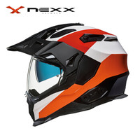 NEXX X.WED2荒原系列 DUNA 亚洲版型 旅行全盔碳纤维复合材料电动摩托车头盔 橙色 S
