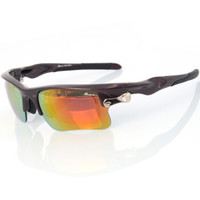 BASTO邦士度户外运动眼镜防紫外线眼镜骑行眼镜可配近视 五副镜片套装 BS105 紫色