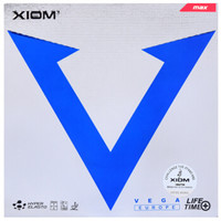 XIOM骄猛 蓝V升级唯佳欧洲乒乓球胶皮反胶 乒乓球拍套胶 红色MAX