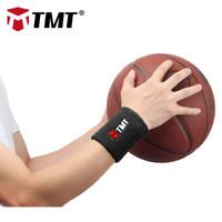 TMT 运动护腕 男女健身训练 黑色 （单只装）