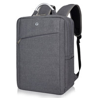 泰若（Taero）双肩背包 防水面料通用商务休闲双肩包笔记本电脑包 15.6英寸 9904 灰色