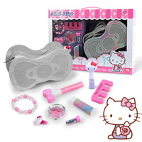 凯蒂猫（ hellokitty ）儿童化妆品美妆手提包斜挎包指甲彩妆玩具礼物女孩KT-8577