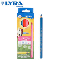 LYRA德国艺雅荧光色彩色铅笔粗杆6色六角形粗杆儿童绘图铅笔L3941063