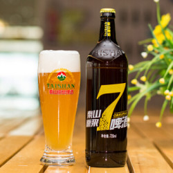 泰山原浆啤酒全麦酿造7天鲜啤8度整箱720ml*6瓶