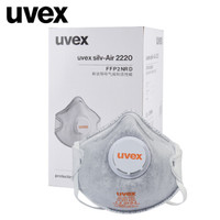 UVEX优唯斯 2220口罩防粉尘花粉装修异味防厨房油烟二手烟FFP2防护级别活性炭口罩15个装头戴式