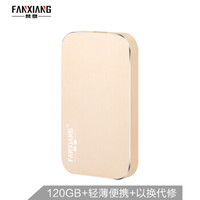 梵想（FANXIANG）120GB Type-C USB3.1移动硬盘 固态（PSSD）P101金色 8mm超薄小巧