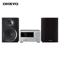 安桥（ONKYO）CS-N575D 高保真迷你CD系统 台式音响 多房间音箱  大尺寸液晶屏 HIFI 蓝牙 金属银