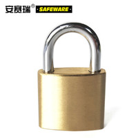 安赛瑞 黄铜挂锁 实心铜挂锁 抽屉锁 储柜锁 箱包锁 门锁 电柜电箱锁 20mm 14751
