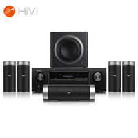 HiVi 惠威 M5103-8HT+天龙X518功放 5.1声道HIFI家庭影院组合套装 电视壁挂音响立柱音箱组合