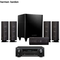 哈曼卡顿（harman/kardon）HKTS 30BQ+天龙X518功放 音响 音箱 5.1家庭影院 电视音响 落地影院 组合音响HIFI
