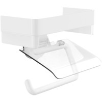 名创优品（MINISO）置物架无痕吸盘置物架+纸巾架(白色)