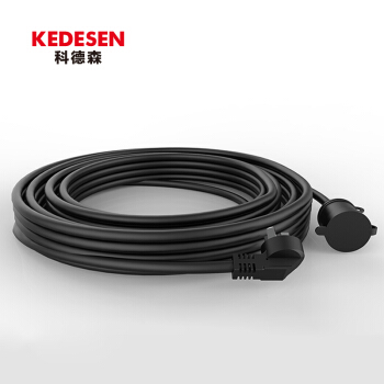 科德森 新能源电动汽车充电延长线16A15米 大功率16安空调插座插排拖线板飞线 4平方户外电源线 （带防尘盖）