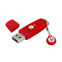 惠普 （HP）32GB USB2.0 U盘 v188w 红色 学生可爱电脑车载两用创意优盘