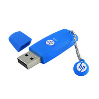 惠普 （HP）32GB USB2.0 U盘 v188w 蓝色 学生可爱电脑车载两用创意优盘