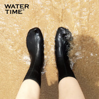 WATERTIME 蛙咚 沙灘襪子冬泳襪子成人男女浮潛潛水襪裝備W741218 銀灰 XL