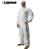 雷克兰（Lakeland）限次性防尘工作服化学防护服喷漆服气型防护服劳保用品凉爽型 S码AMNC428E