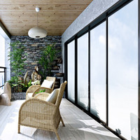 Sunice冰阳 阳台玻璃隔热膜 卧室防晒遮阳膜 白天单向透视 宽0.6x长1米
