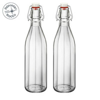 波米欧利（Bormioli Rocco）意大利进口无铅玻璃瓶储物瓶牛津瓶 500*2支装