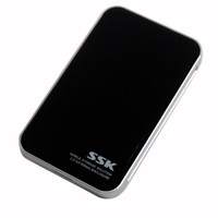 飚王（SSK）HE-T200黑鹰II 2.5英寸移动硬盘盒 USB2.0 SATA串口 SSD固态硬盘笔记本硬盘外置盒 黑色