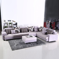 杜沃 沙发 布艺沙发 大小户型组合三人沙发客厅家具北欧现代简约沙发  H11沙发紫色