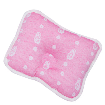 喜亲宝（K.S.babe） 新生儿定型枕用品 婴儿枕头宝宝定型窝护形枕一段 22*18厘米粉色