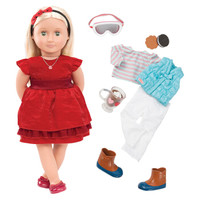 北美偶季(OG)娃娃玩具男女孩儿童 复古娃娃女孩可换装玩具约46CM儿童礼物 3岁+金吉尔-豪华版-18吋